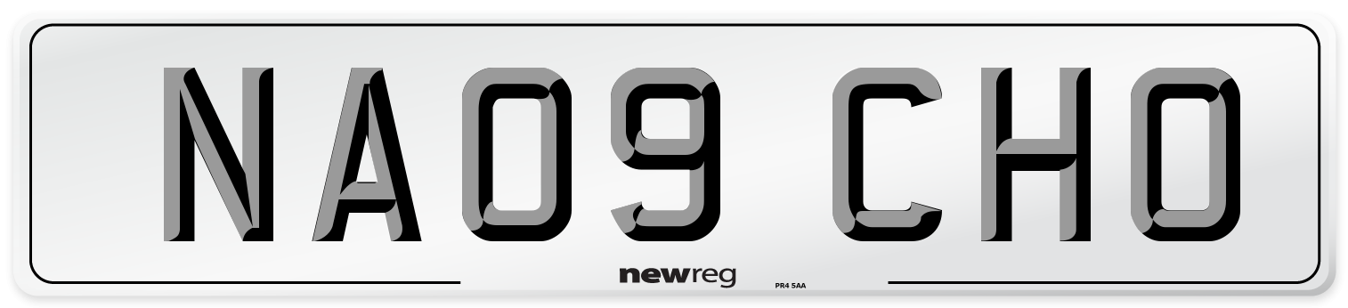 NA09 CHO Number Plate from New Reg